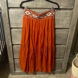 Anthropologie boho long skirt. Sz sm.